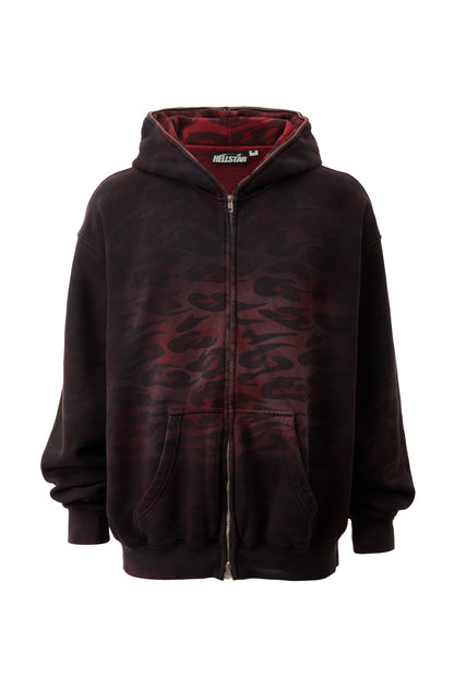 Overdyed Cheetah Zip-Up